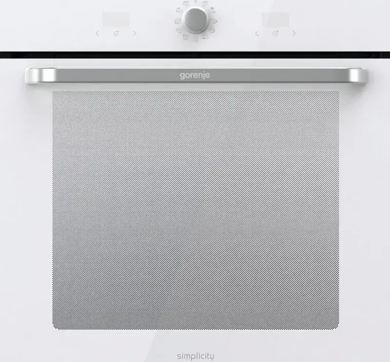 Встраиваемый электрический духовой шкаф Gorenje BOS6737SYW, серия Simplicity Collection 2.2, белый, 77 л, класс A, AirFry, форма HomeMade Plus