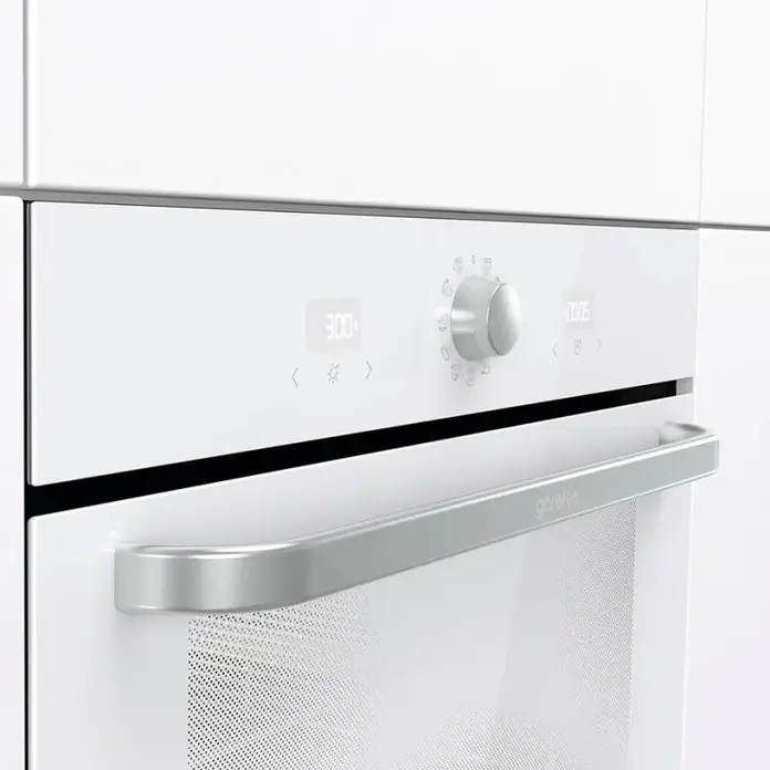 Встраиваемый электрический духовой шкаф Gorenje BOS6737SYW, серия Simplicity Collection 2.2, белый, 77 л, класс A, AirFry, форма HomeMade Plus