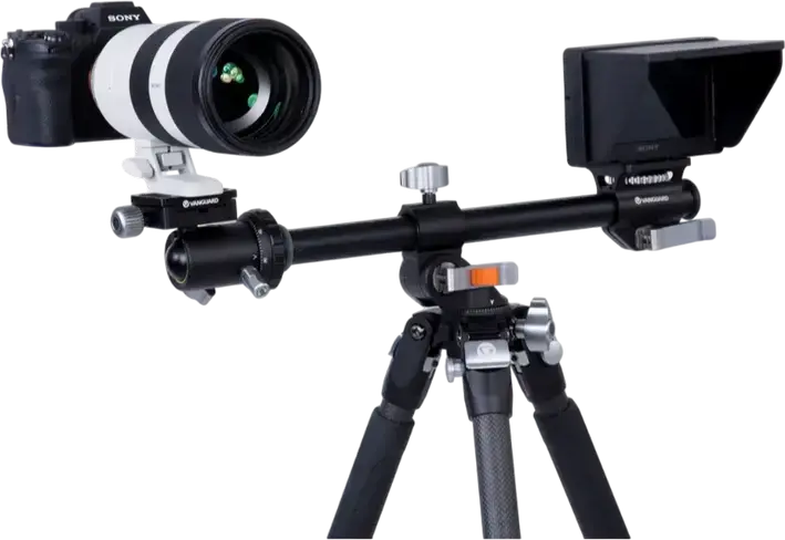 Vanguard VEO 3+ 263CB Carbon Fiber Tripod with BH-160 Ball Head, MACC Multi-Angle Center Column, 15kg Load Capacity, Converts to Monopod, Black