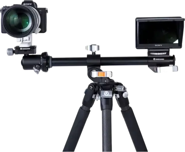 Vanguard VEO 3+ 263CB Carbon Fiber Tripod with BH-160 Ball Head, MACC Multi-Angle Center Column, 15kg Load Capacity, Converts to Monopod, Black