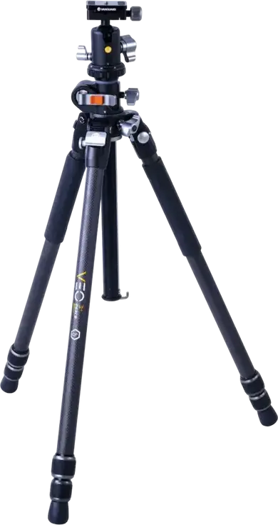 Vanguard VEO 3+ 263CB Carbon Fiber Tripod with BH-160 Ball Head, MACC Multi-Angle Center Column, 15kg Load Capacity, Converts to Monopod, Black