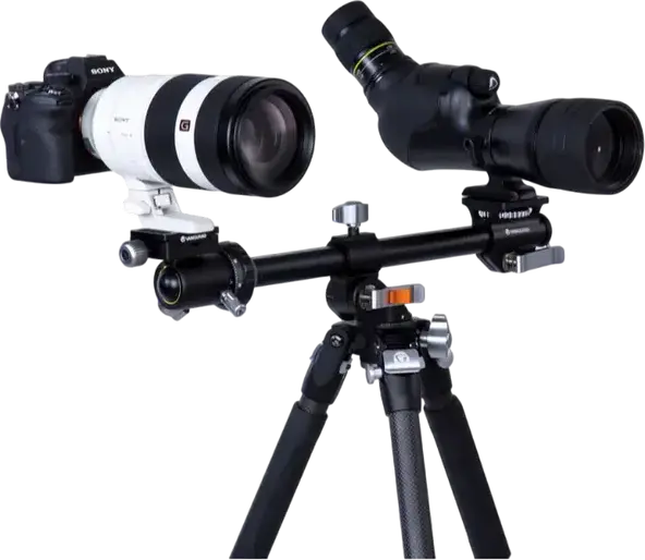 Vanguard VEO 3+ 263CB Carbon Fiber Tripod with BH-160 Ball Head, MACC Multi-Angle Center Column, 15kg Load Capacity, Converts to Monopod, Black