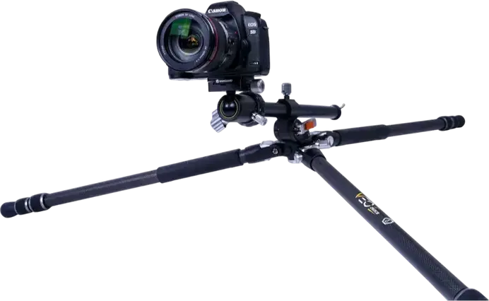 Vanguard VEO 3+ 263CB Carbon Fiber Tripod with BH-160 Ball Head, MACC Multi-Angle Center Column, 15kg Load Capacity, Converts to Monopod, Black