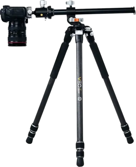 Vanguard VEO 3+ 263CB Carbon Fiber Tripod with BH-160 Ball Head, MACC Multi-Angle Center Column, 15kg Load Capacity, Converts to Monopod, Black