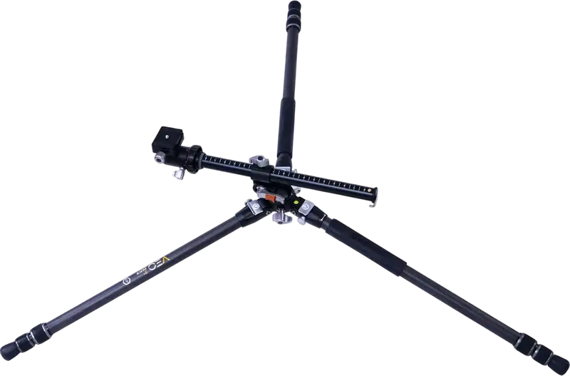 Vanguard VEO 3+ 263CB Carbon Fiber Tripod with BH-160 Ball Head, MACC Multi-Angle Center Column, 15kg Load Capacity, Converts to Monopod, Black