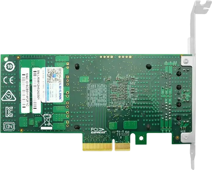 LR-Link LREC9812BT Dual Port 10GbE Network Interface Card, Intel X550 Controller, PCIe 3.0 x4, RJ45 Copper, 10G/5G/2.5G/1G NBASE-T, PXE, SR-IOV