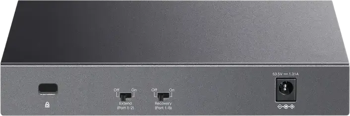 TP-Link LiteWave LS108GP 8-Port Gigabit Desktop PoE+ Switch, 62W Total Power Budget, 30W per Port, Extend Mode 250m, Recovery Mode, Metal Casing, Grey