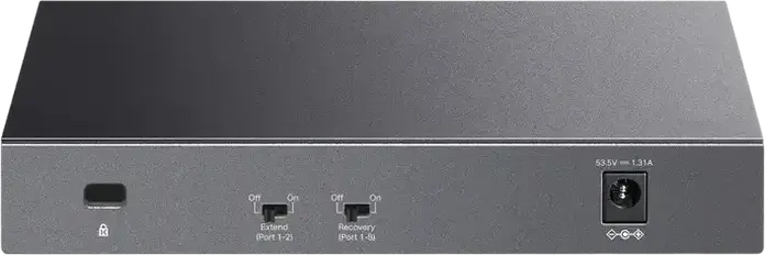 TP-Link LiteWave LS108GP 8-Port Gigabit Desktop PoE+ Switch, 62W Total Power Budget, 30W per Port, Extend Mode 250m, Recovery Mode, Metal Casing, Grey