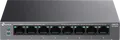 TP-Link LiteWave LS108GP 8-Port Gigabit Desktop PoE+ Switch, 62W Total Power Budget, 30W per Port, Extend Mode 250m, Recovery Mode, Metal Casing, Grey