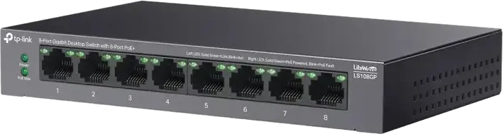 Comutator PoE TP-LINK LS108GP, 802.3af/at PoE+