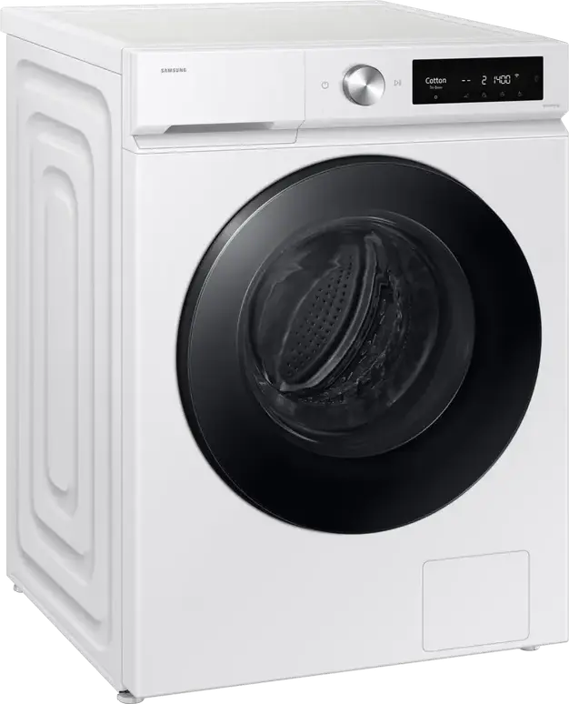Samsung WD11DB7B85GWUA Washer-Dryer Combo, 11kg Wash/6kg Dry, Digital Inverter, Steam Cleaning, 1400rpm, LED Display, White/Black, Freestanding
