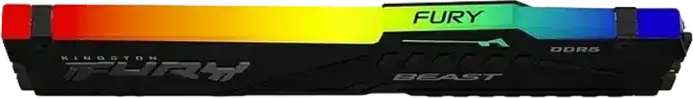 Kingston FURY Beast RGB DDR5 32ГБ Комплект (2x16ГБ) 6000МГц CL36 RAM KF560C36BBE2AK2-32, Intel XMP 3.0, AMD EXPO, On-die ECC, Черный радиатор
