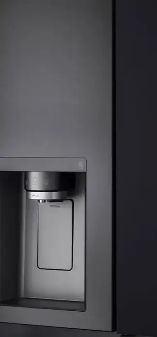 Frigider LG GSXV90MCDE Side-by-Side, Negru Mat, Volum Net 635L, InstaView Door-in-Door, CraftIce, UVnano, ThinQ, Inverter Linear Compressor