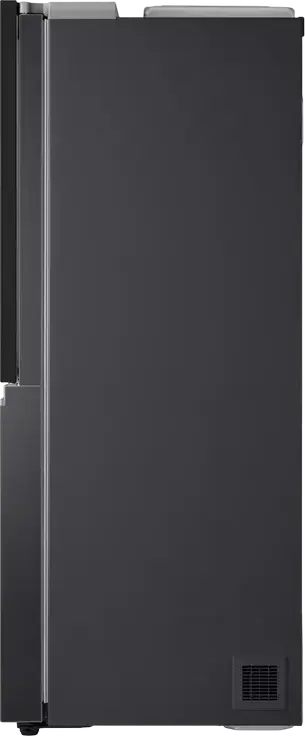 Frigider LG GSXV90MCDE Side-by-Side, Negru Mat, Volum Net 635L, InstaView Door-in-Door, CraftIce, UVnano, ThinQ, Inverter Linear Compressor
