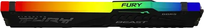Kingston FURY Beast RGB 16GB DDR5 6000MHz RAM KF560C36BBE2A-16, CL36 PC5-48000 288-Pin DIMM Memory with AMD EXPO and Intel XMP 3.0, Black