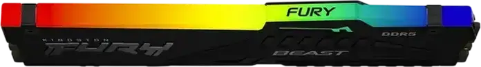 Kingston FURY Beast RGB 16GB DDR5 6000MHz RAM KF560C36BBE2A-16, CL36 PC5-48000 288-Pin DIMM Memory with AMD EXPO and Intel XMP 3.0, Black