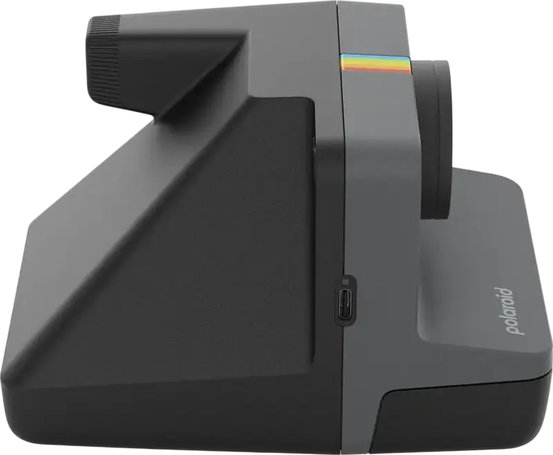 Polaroid Now Gen 3 Instant Camera, Autofocus, USB Type-C Rechargeable, i-Type Film Compatible, Optimized Light Meter and Rangefinder, Black