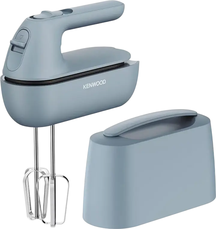 Mixer Vertical Kenwood HMP40 QuickMix 350W, 5 Trepte de Viteza, Carcasa Plastic, cu 2 Crochet pentru Aluat, 2 Teluri si Cupa Soaratoare, Storm Blue