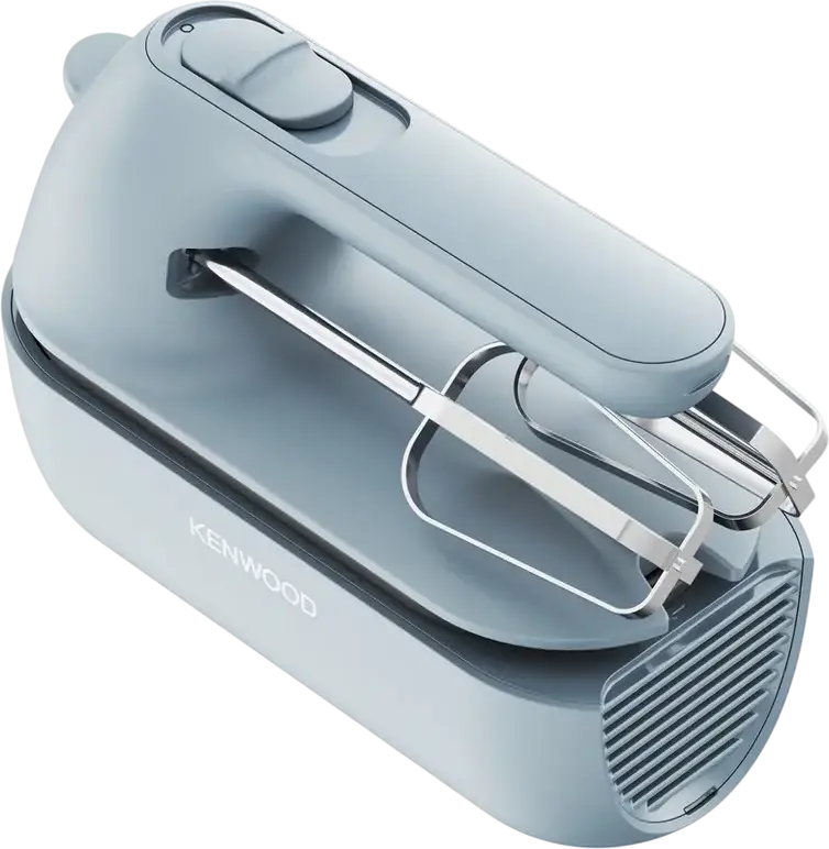 Mixer Vertical Kenwood HMP40 QuickMix 350W, 5 Trepte de Viteza, Carcasa Plastic, cu 2 Crochet pentru Aluat, 2 Teluri si Cupa Soaratoare, Storm Blue