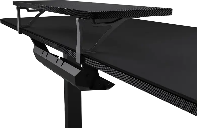 Birou Gaming Electric Cougar E-Star 140 CGR-E-STAR140, Blat din Lemn, Înălțime Reglabilă 720-1170mm, Blat 140x60cm, Capacitate 60kg, Mouse Pad Complet, Organizator Caburi
