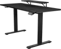 Birou Gaming Electric Cougar E-Star 140 CGR-E-STAR140, Blat din Lemn, Înălțime Reglabilă 720-1170mm, Blat 140x60cm, Capacitate 60kg, Mouse Pad Complet, Organizator Caburi