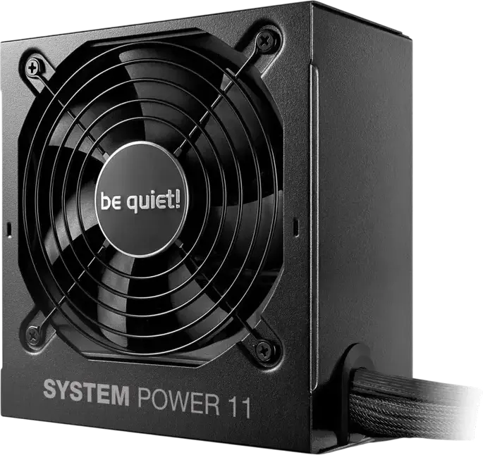 Sursă be quiet! System Power 11 550W, 80 PLUS Bronze, ATX 3.1, PCIe 5.1 12V-2x6, Ventilator Silențios 120mm, Non-Modulare, Negru, BP010EU