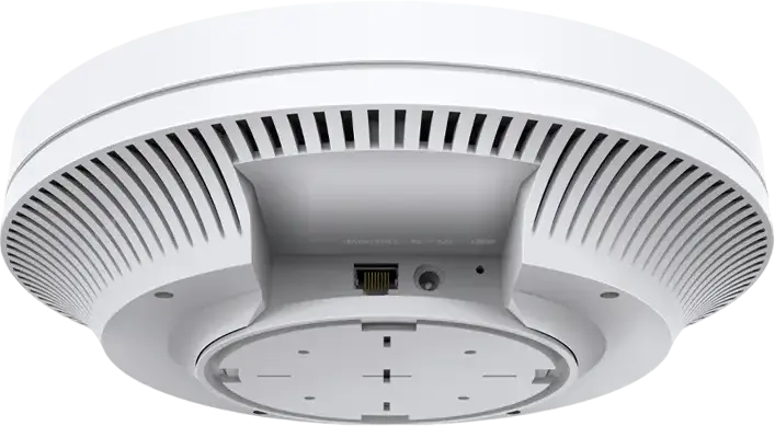 TP-Link EAP610 Wi-Fi 6 AX1800 Ceiling Mount Wireless Access Point, 1775 Mbps, Dual Band, PoE+ 802.3at, Omada SDN Centralized Cloud Management, White