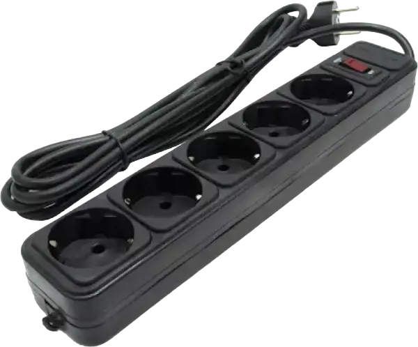 Prelungitor electric Ultra Power UP3-B-1.8UPS, 5 Prize, 1,8m, Negru