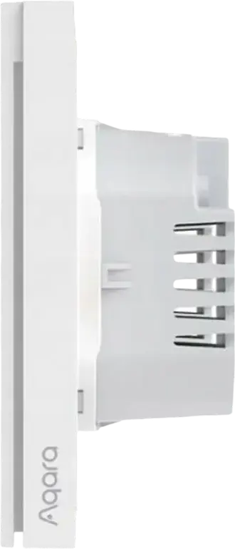 Întrerupător Inteligent de Perete Aqara H1 EU Double Rocker 2-Gang Zigbee 3.0 cu Neutru, Monitorizare Consum Energie, Protecție Sarcina, HomeKit, Alexa