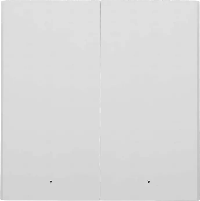 Întrerupător Inteligent de Perete Aqara H1 EU Double Rocker 2-Gang Zigbee 3.0 cu Neutru, Monitorizare Consum Energie, Protecție Sarcina, HomeKit, Alexa