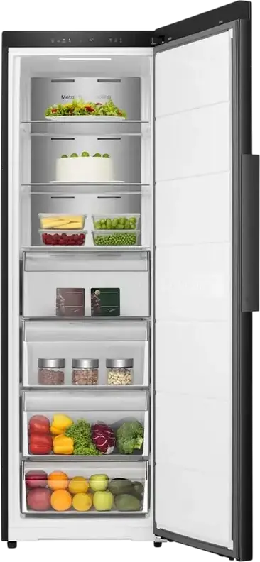 Hisense FT3K310SAFC Upright Freezer, No Frost, Inverter, Metal-Tech Cooling, 312L, Energy Class C, Black, Wi-Fi, 185.6x59.5x60 cm