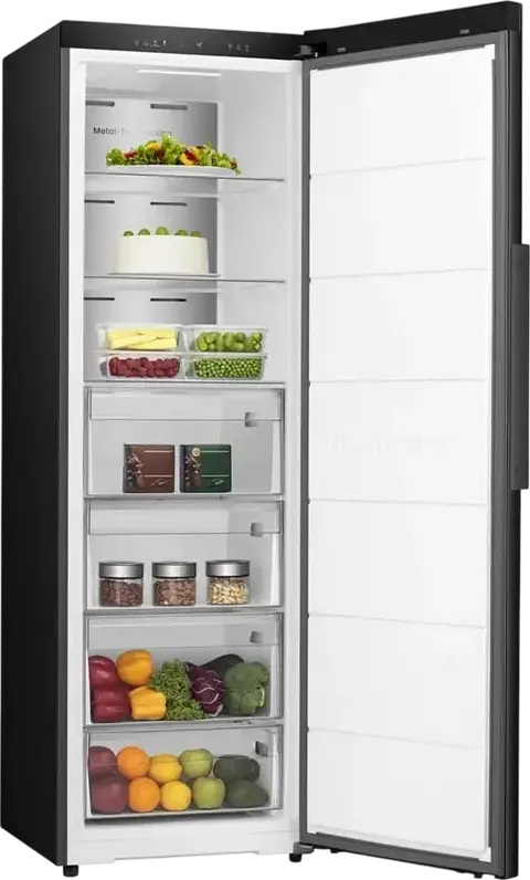 Hisense FT3K310SAFC Upright Freezer, No Frost, Inverter, Metal-Tech Cooling, 312L, Energy Class C, Black, Wi-Fi, 185.6x59.5x60 cm