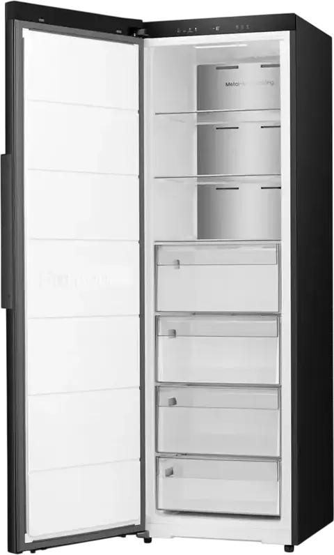 Hisense FT3K310SAFC Upright Freezer, No Frost, Inverter, Metal-Tech Cooling, 312L, Energy Class C, Black, Wi-Fi, 185.6x59.5x60 cm
