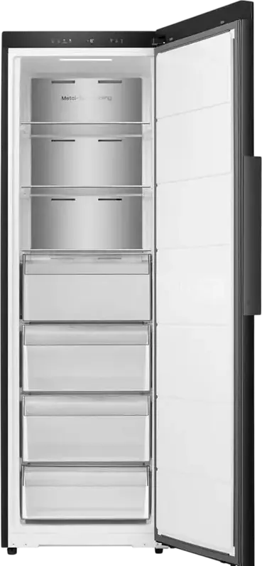 Hisense FT3K310SAFC Upright Freezer, No Frost, Inverter, Metal-Tech Cooling, 312L, Energy Class C, Black, Wi-Fi, 185.6x59.5x60 cm