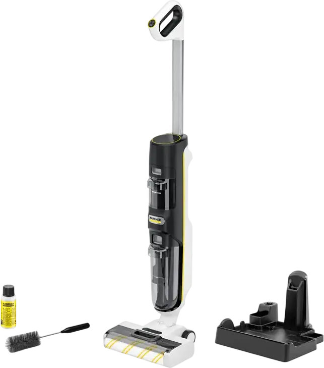 Karcher FCV 4 Aspirator Mop 3-in-1, Motor Brushless 18V, Baterie Lithium-ion, Hygienic!Spin, System!Clean, Ecran Vision!Clean, pentru Podele Tari, 1.056-131.0