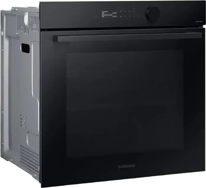 Встраиваемый электрический духовой шкаф Samsung NV7B5645TAK Bespoke, 76л, класс A+, Dual Cook, Air Fry, очистка паром, SmartThings Wi-Fi, черный, 60x60x57 см