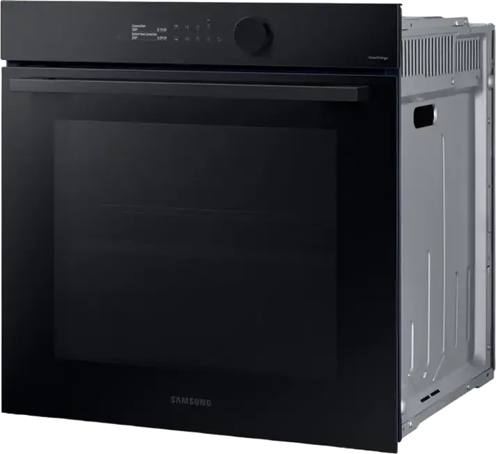 Встраиваемый электрический духовой шкаф Samsung NV7B5645TAK Bespoke, 76л, класс A+, Dual Cook, Air Fry, очистка паром, SmartThings Wi-Fi, черный, 60x60x57 см