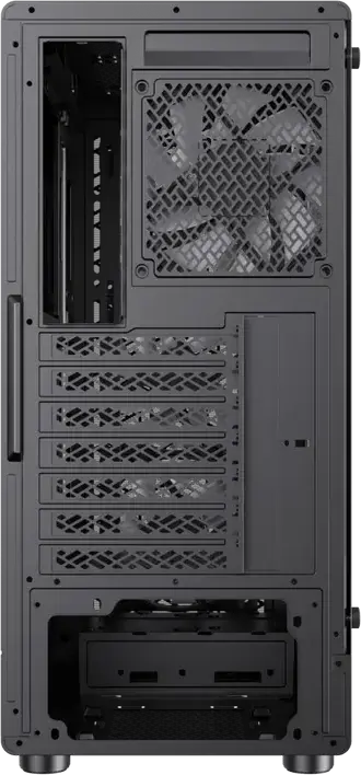 Игровой корпус Gamemax Forge AB Midi Tower, черный, закаленное стекло, 6 ARGB вентиляторов 120мм, поддержка EATX/ATX/M-ATX/ITX, USB Type-C, SPCC 0.4мм