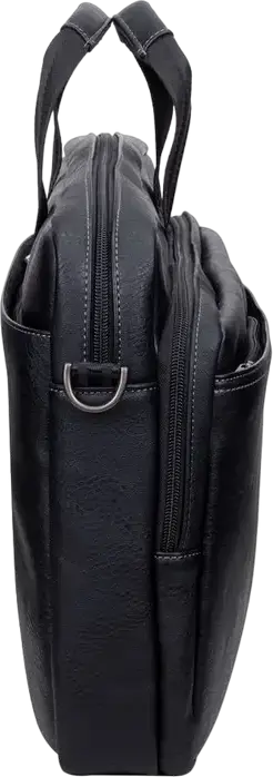 Geanta Laptop RivaCase Orly 8940-PU pentru laptopuri pana la 16 inch si tablete de 10.1 inch, Piele PU Neagra cu Curea de Trolley si Protectie