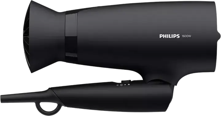 Philips 3000 Series BHD308/10 Hair Dryer, 1600W, ThermoProtect, 3 Temperature & Airflow Settings, Cold Air Shot, Foldable Handle, Black