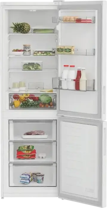 Frigider Combinat Indesit INKS 1361 W4E1, Libre de Instalare, Low Frost, Congelator Jos, Volum Total 343L, Clasa Energetică E, Alb, Înălțime 185.2 cm