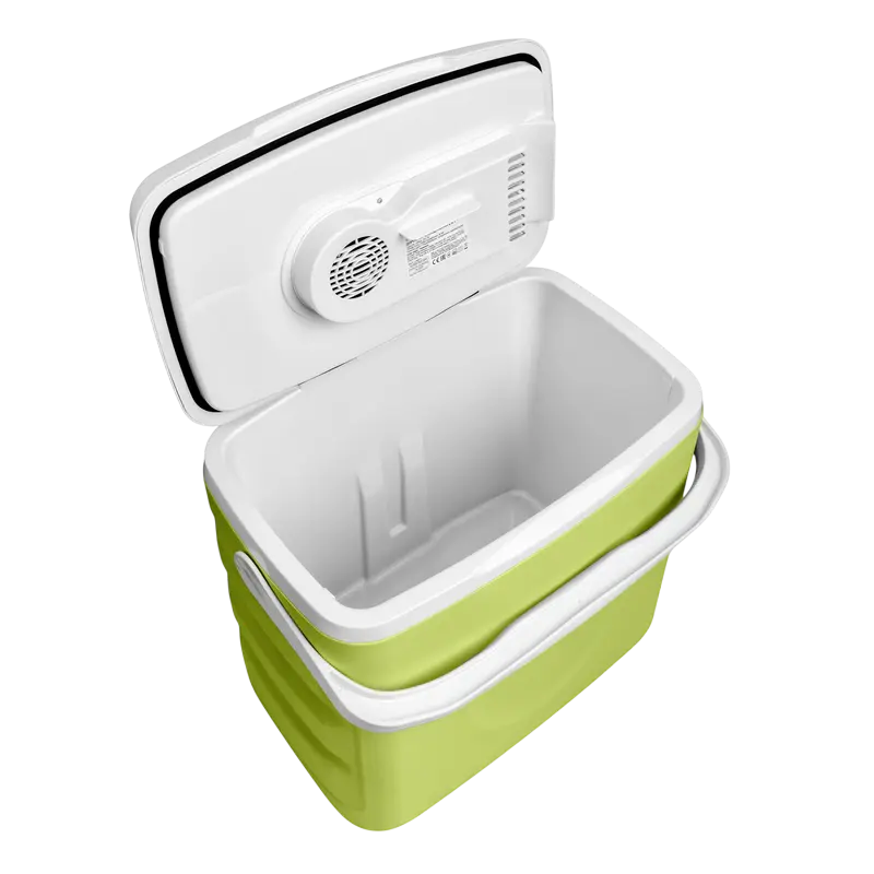 Ardesto CR-29L 2-in-1 Travel Refrigerator Cooler and Warmer, 29L Capacity, Peltier Technology, 12V/240V AC DC Power, A+++ Energy Class, Light Green