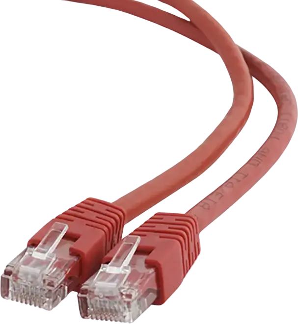 Cablu Patch Cord Cablexpert PP6U Cat6 UTP 0.5m Roșu, RJ45 8P8C, 250MHz, AWG 26 CCA, Înveliș PVC cu Boot-uri Snagless, Standard TIA/EIA-568B