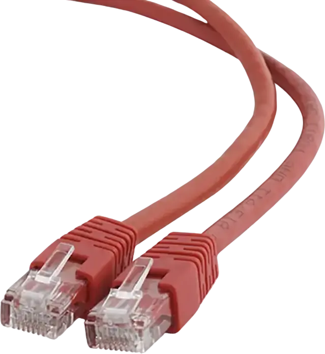 Cablu Patch Cord Cablexpert PP6U Cat6 UTP 0.5m Roșu, RJ45 8P8C, 250MHz, AWG 26 CCA, Înveliș PVC cu Boot-uri Snagless, Standard TIA/EIA-568B