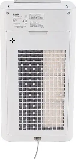 Sharp KCG50EUW Air Purifier and Humidifier, Plasmacluster Ion Technology, 4-Stage HEPA Filtration, 306 m3/h Cleaning Capacity, 2.5L Tank, White