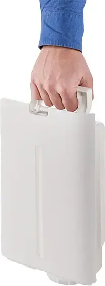 Sharp KCG50EUW Air Purifier and Humidifier, Plasmacluster Ion Technology, 4-Stage HEPA Filtration, 306 m3/h Cleaning Capacity, 2.5L Tank, White