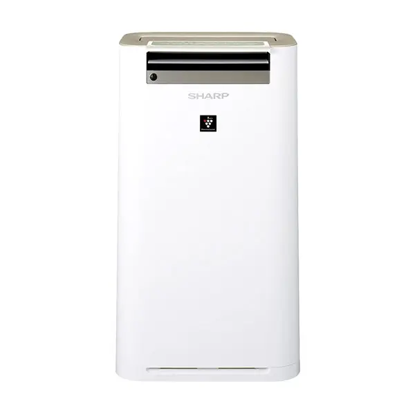 Sharp KCG50EUW Air Purifier and Humidifier, Plasmacluster Ion Technology, 4-Stage HEPA Filtration, 306 m3/h Cleaning Capacity, 2.5L Tank, White