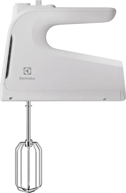 Electrolux EHM4W 300 Series Hand Mixer, 500W, 5 Speed Settings with Turbo Mode, Stainless Steel Beaters and Dough Hooks, White