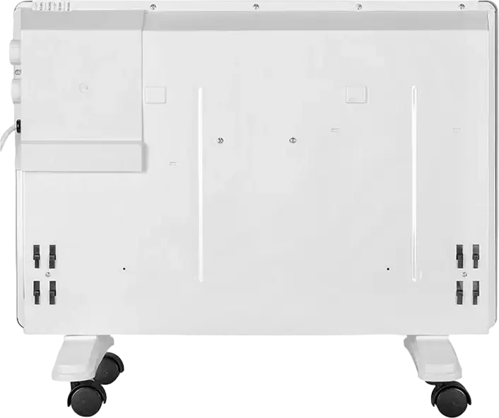 Resanta OK-1600 Electric Convector Heater, 1600W, Monolithic Aluminum Heating Element, 2 Power Modes, Mechanical Thermostat, Floor or Wall Mount, White