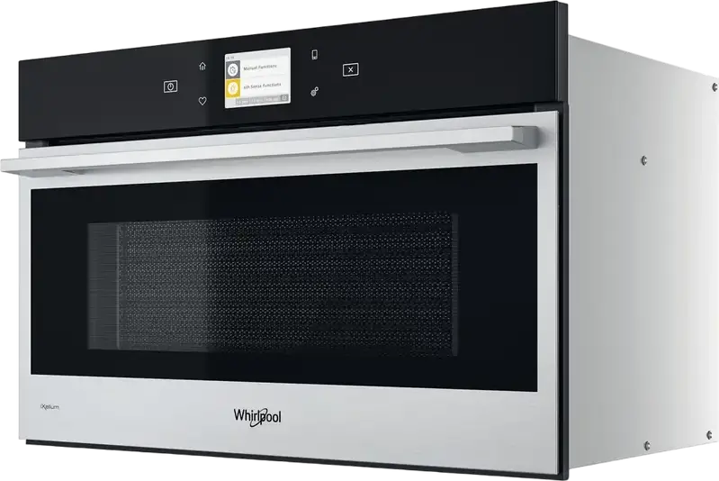 Whirlpool W9 MD260 Built-in Combined Microwave Oven, Stainless Steel, 31L Capacity, 6th Sense Technology, Crisp and JetFrost Functions, Digital Display